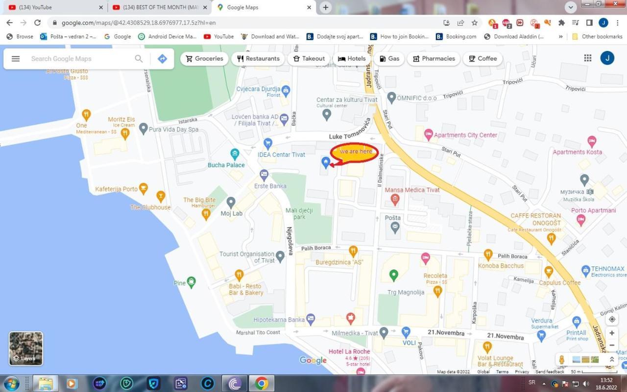 Apartmani Ana Tivat Ngoại thất bức ảnh